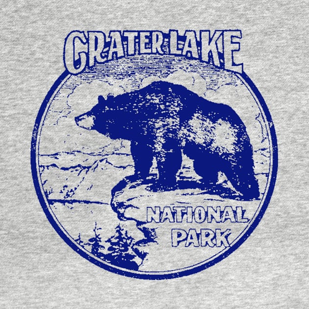 Crater Lake National Park Vintage by Hilda74